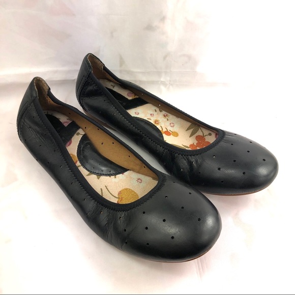 Born Shoes - Born flats perforated ballet leather black sz 8.5